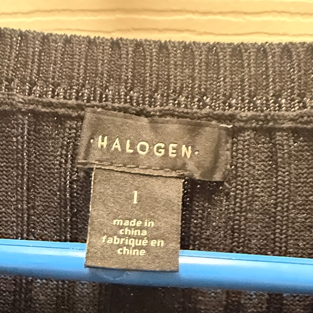 Halogen Black Ribbed Tank Top - Picture 2 of 3